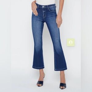 L'AGENCE Blue Ankle Cropped Jeans
